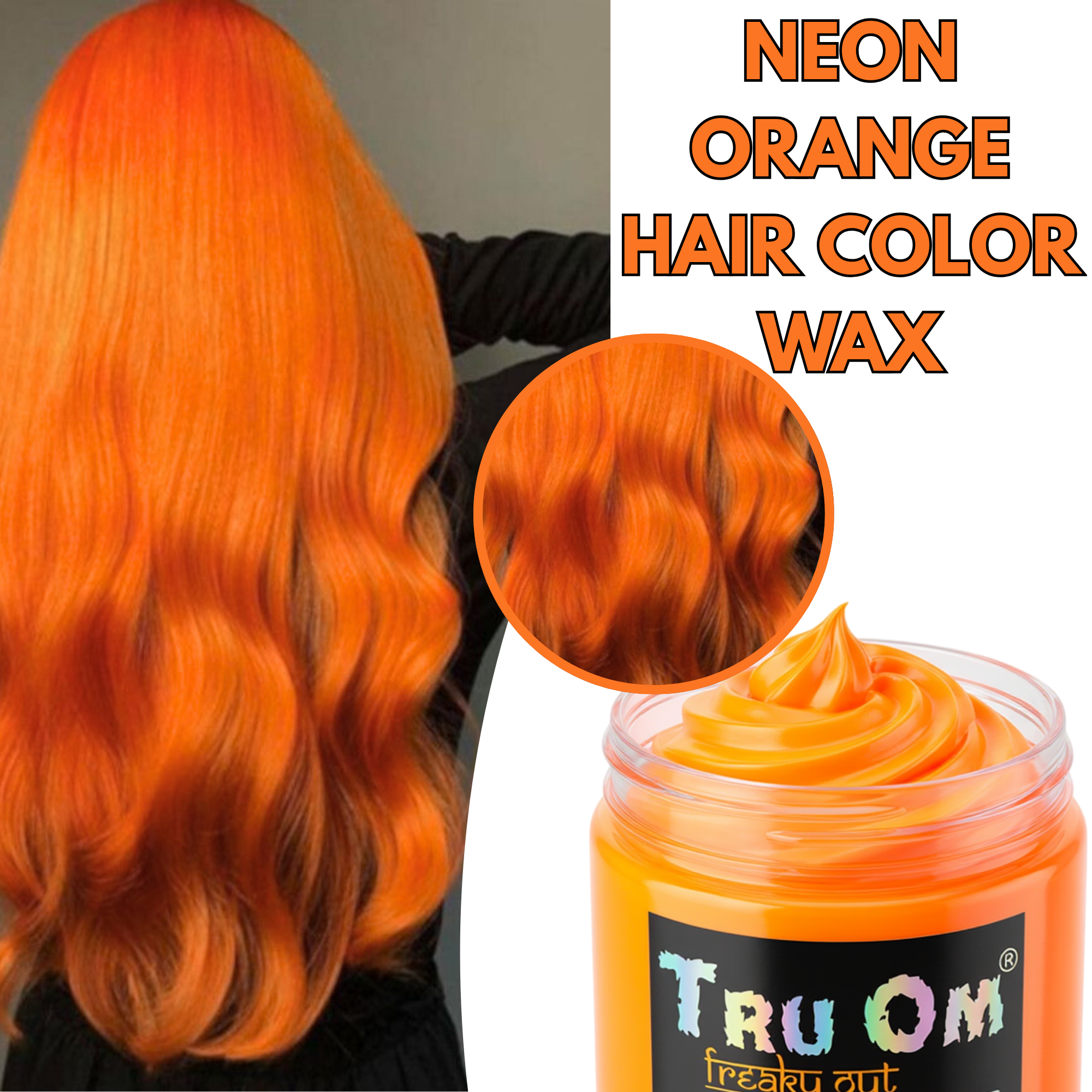 Neon Orange Hair Coloring Wax - Image 3