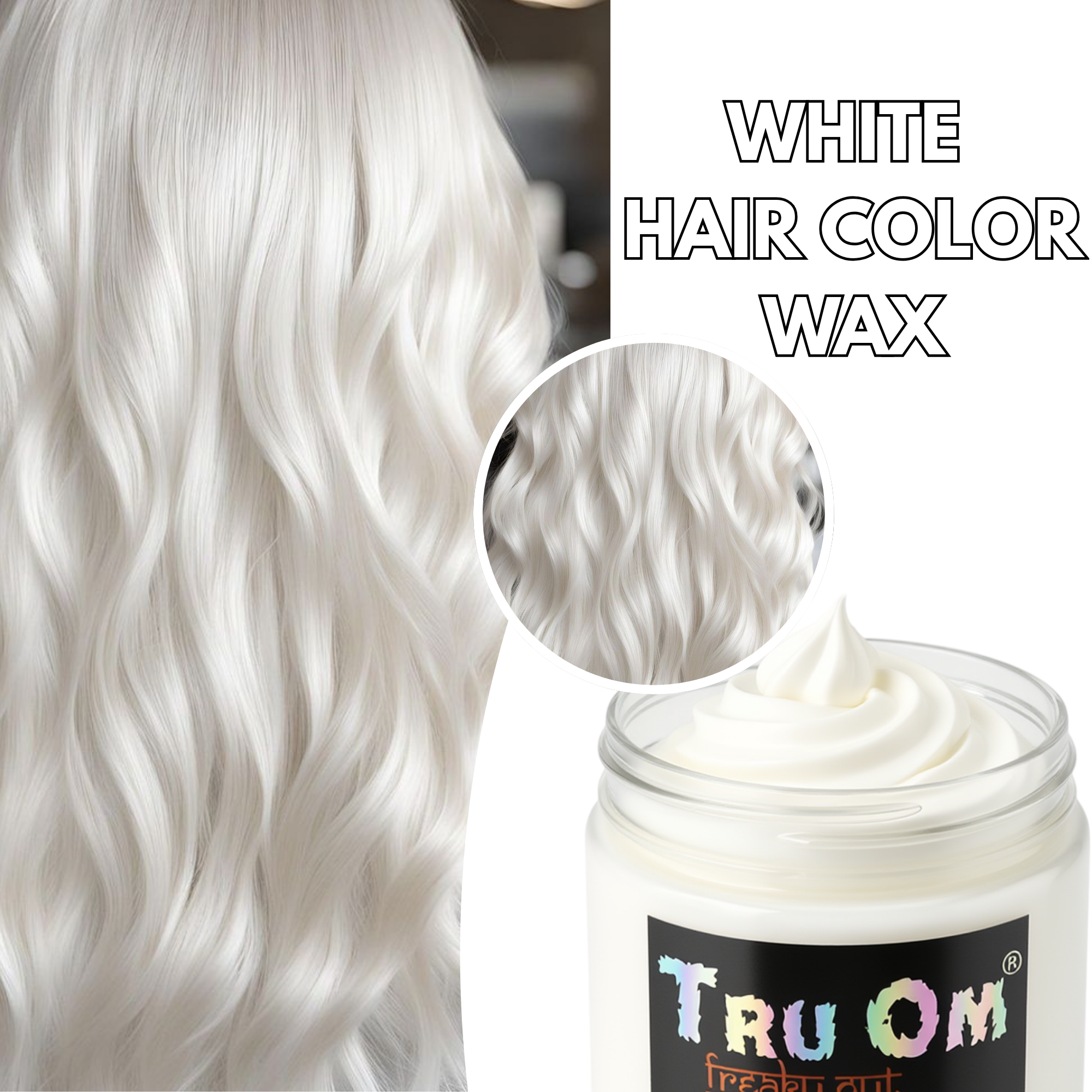 White Hair Coloring Wax - Image 3