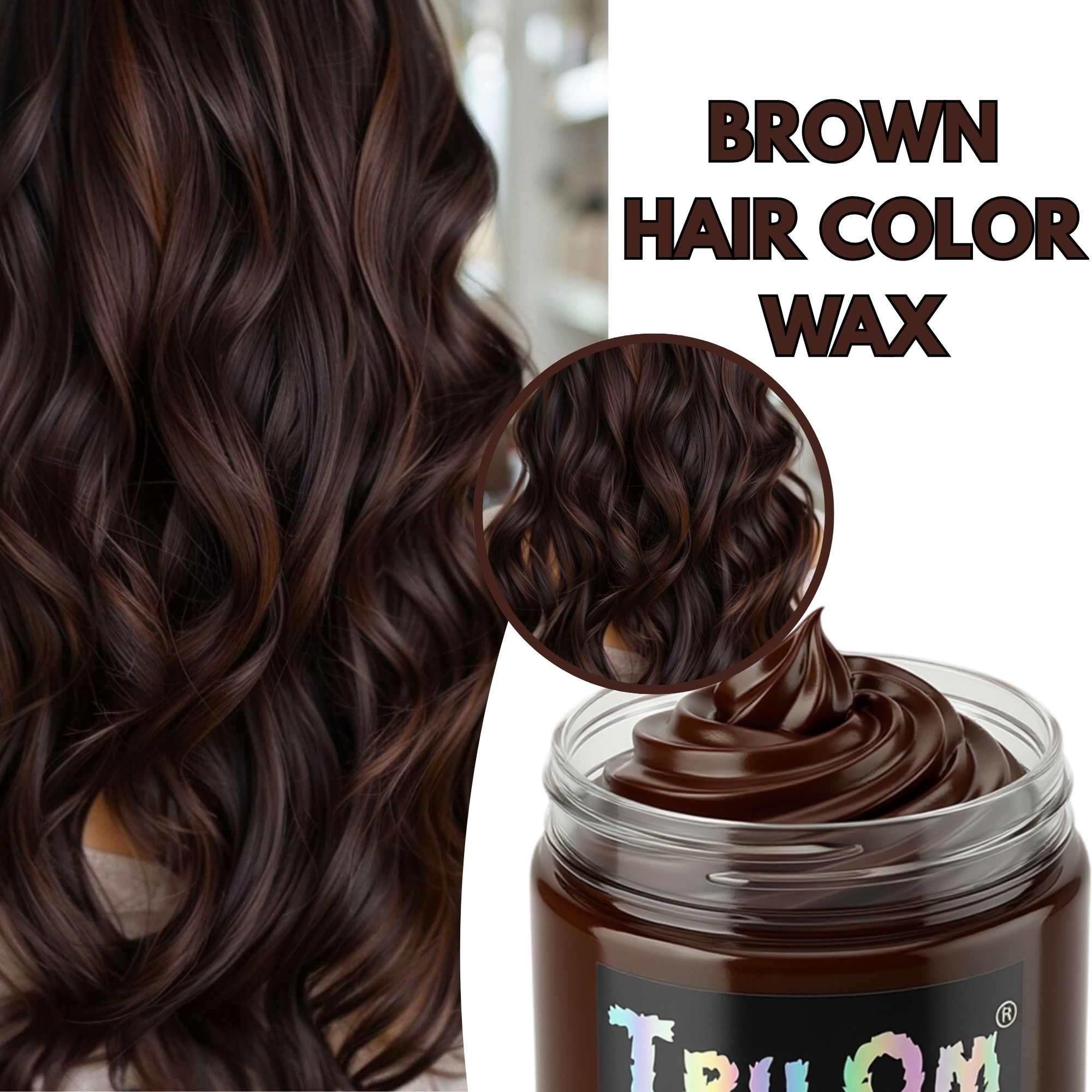 Choco Brown Hair Coloring Wax - Image 3