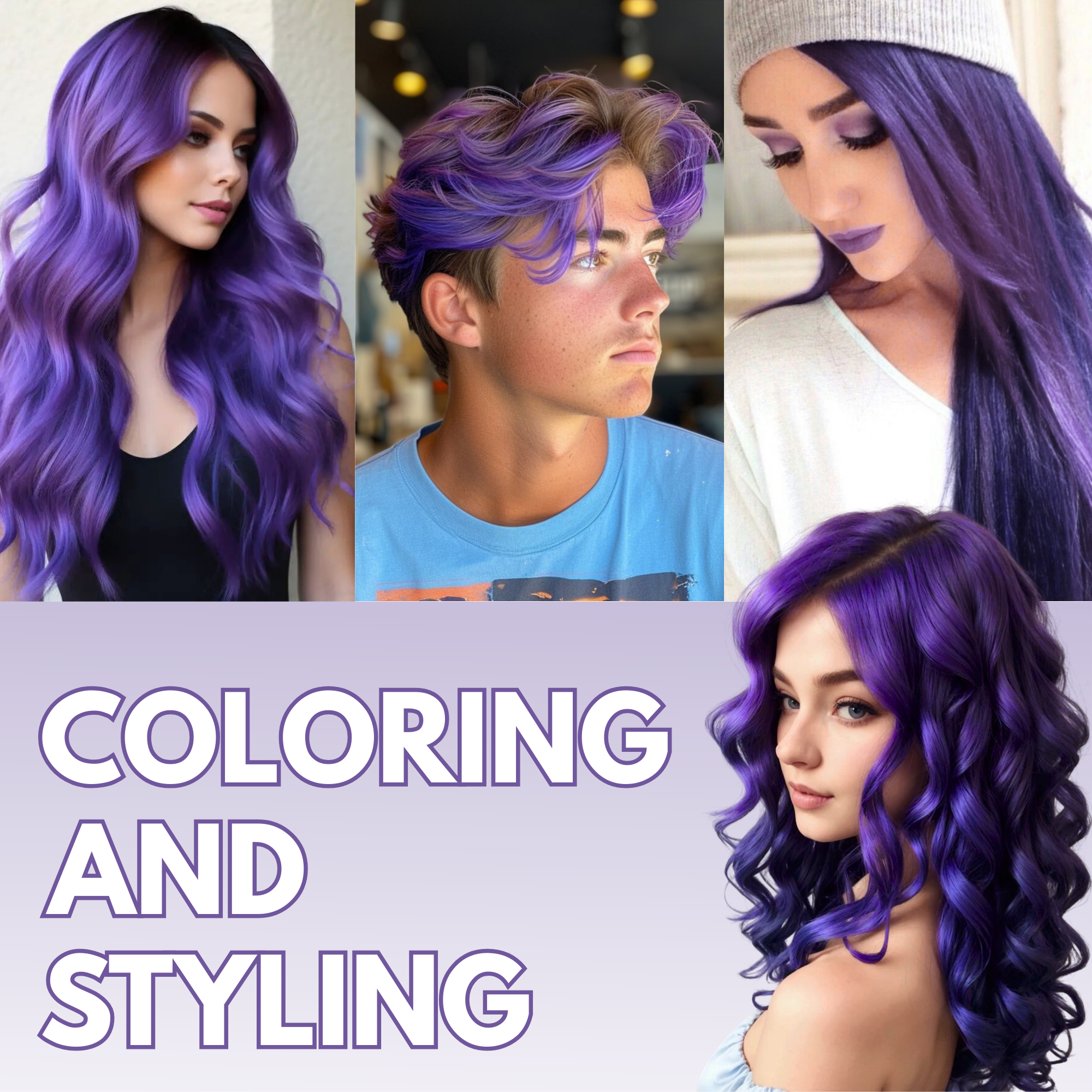 Purple Hair Coloring Wax - Image 3