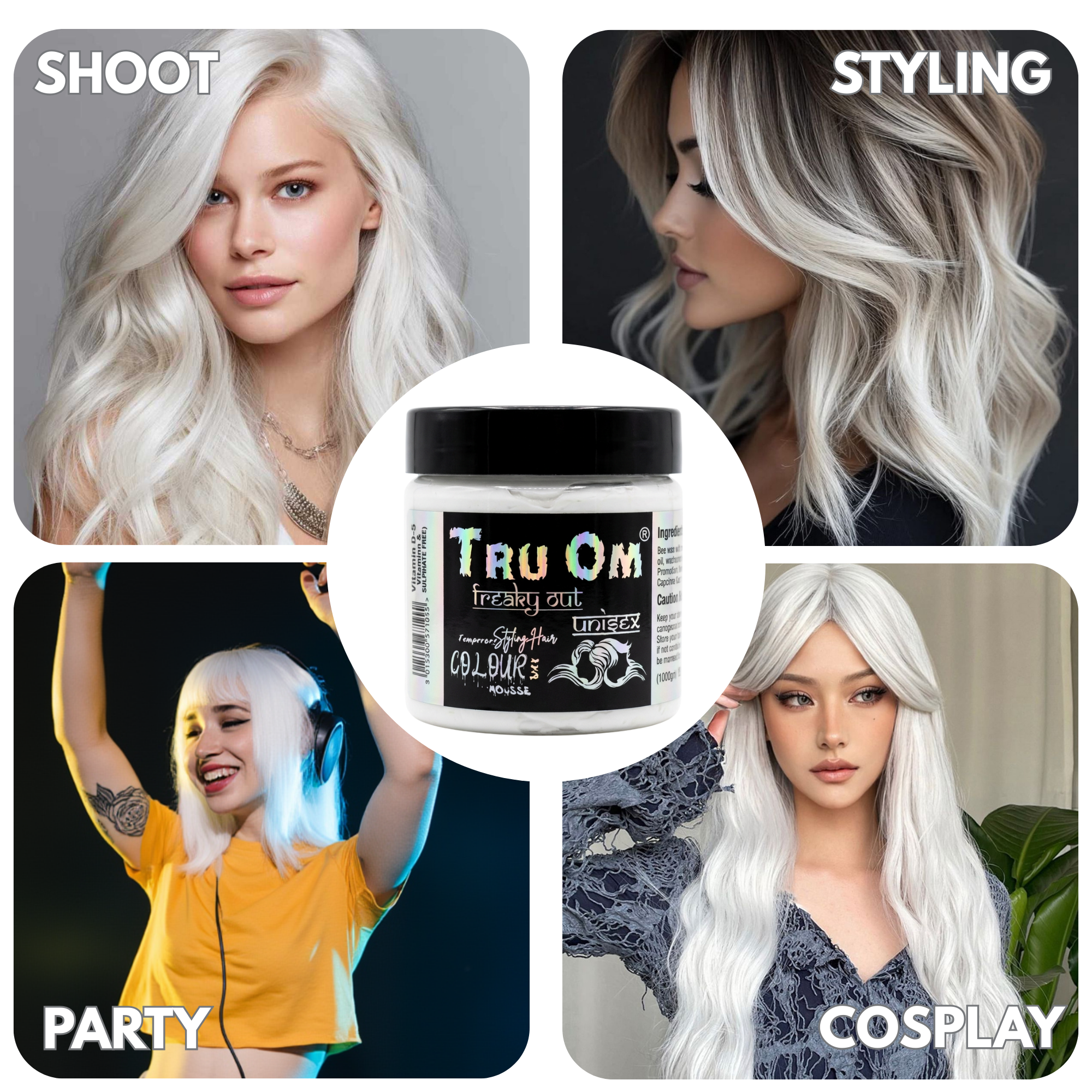 White Hair Coloring Wax - Image 6