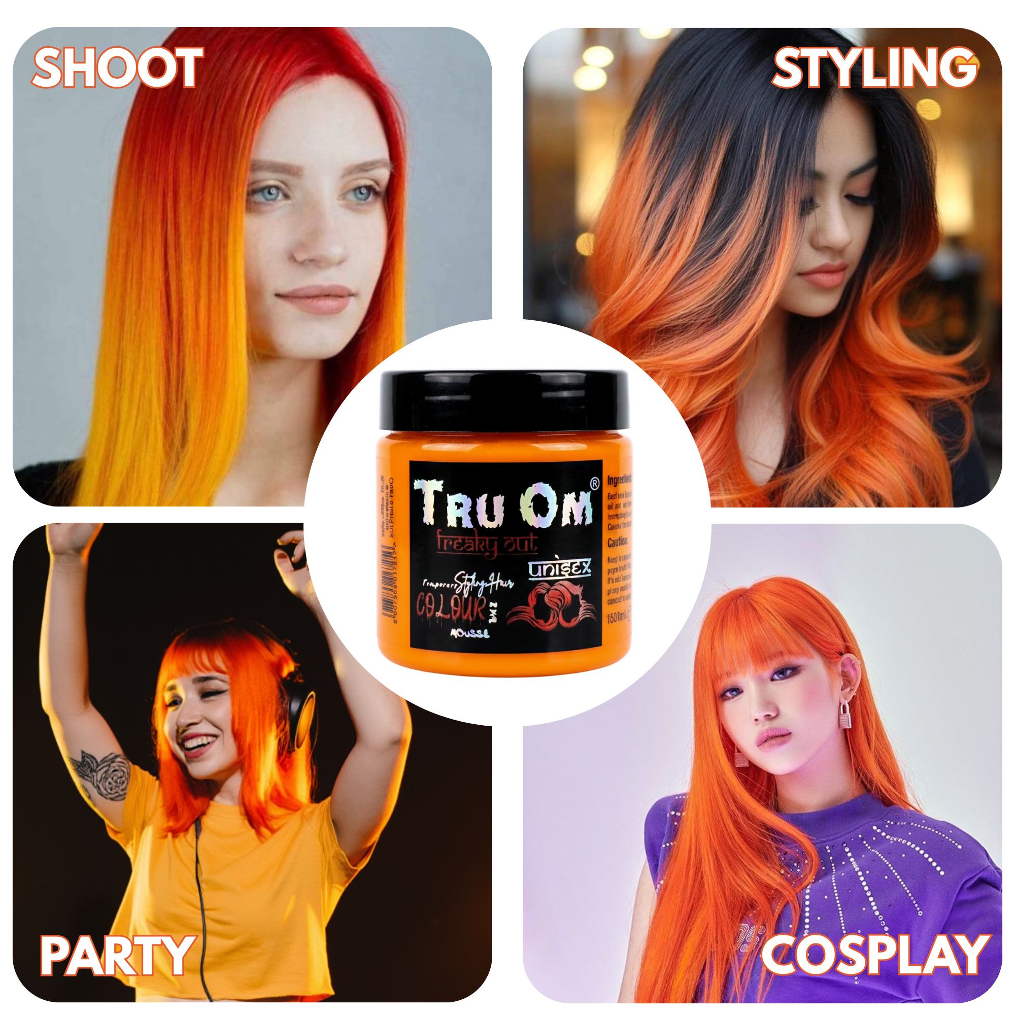 Neon Orange Hair Coloring Wax - Image 6