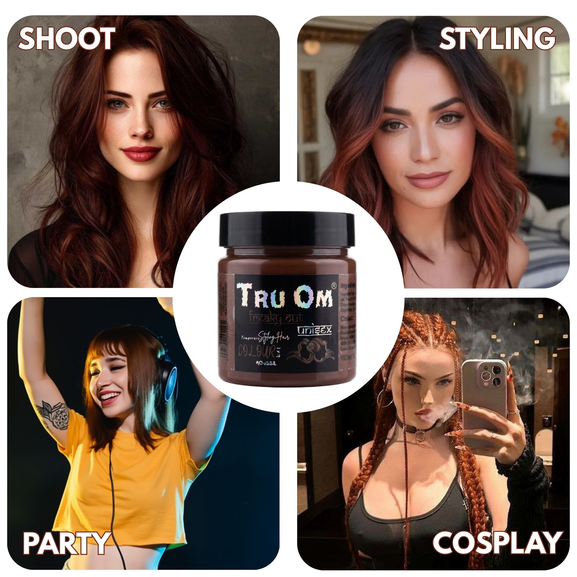 Choco Brown Hair Coloring Wax - Image 6