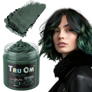 Dark Green Hair Coloring Wax