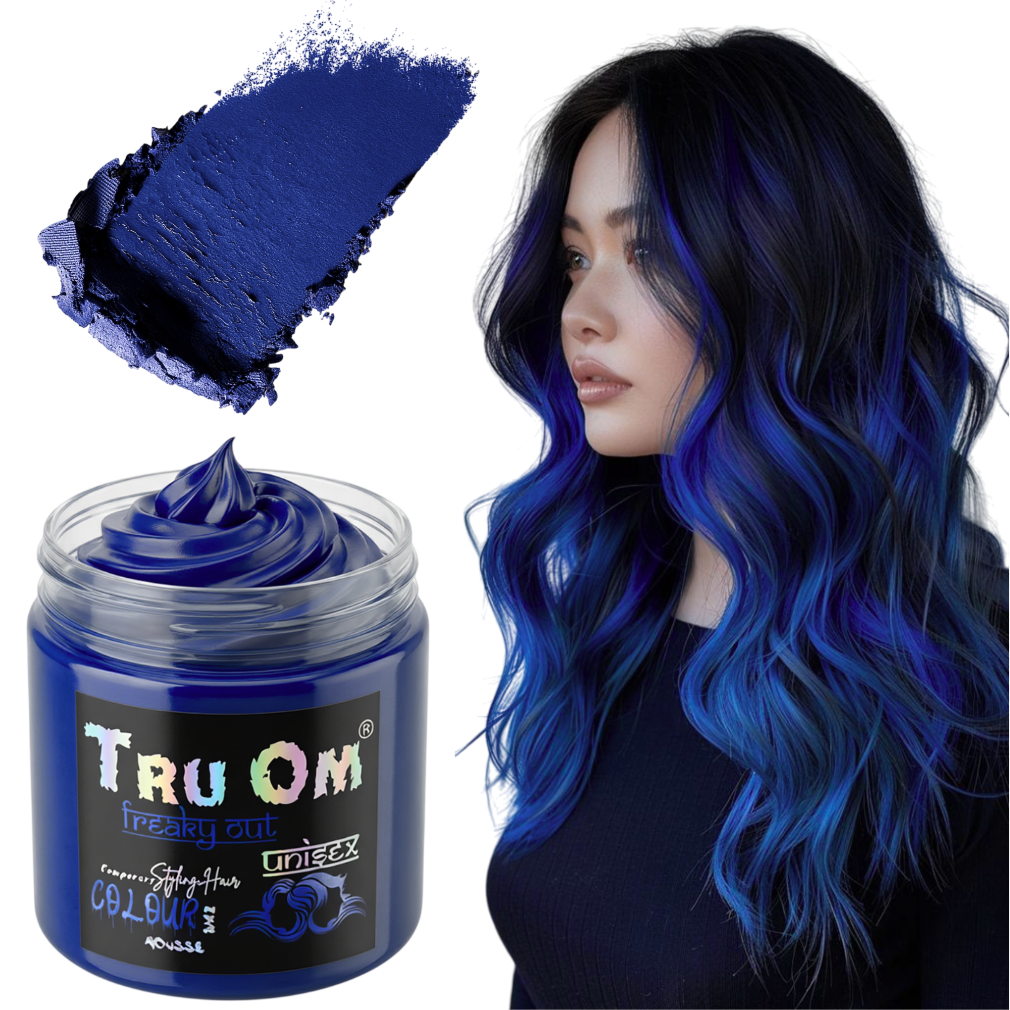Blue Hair Coloring Wax
