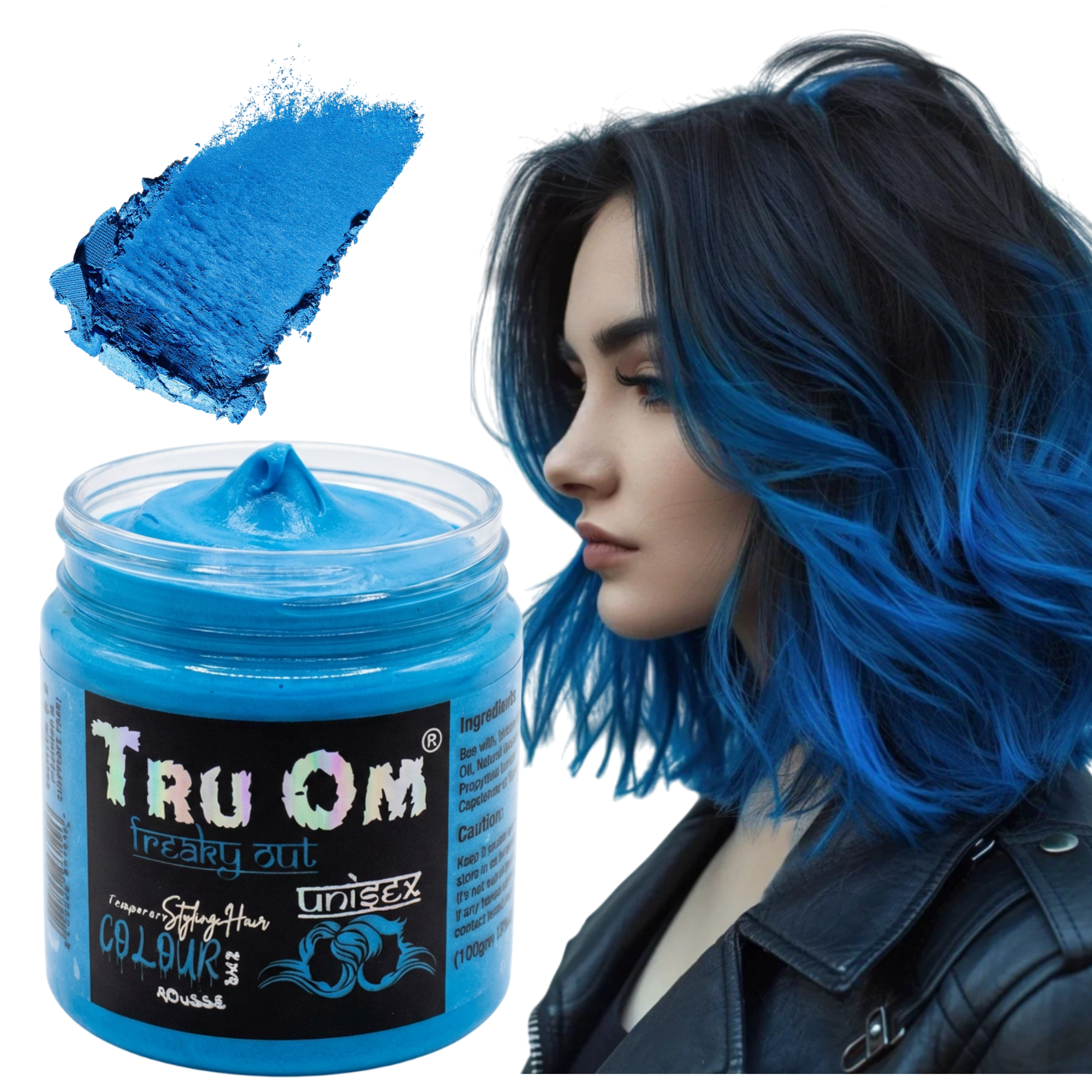 Sky Blue Hair Coloring Wax