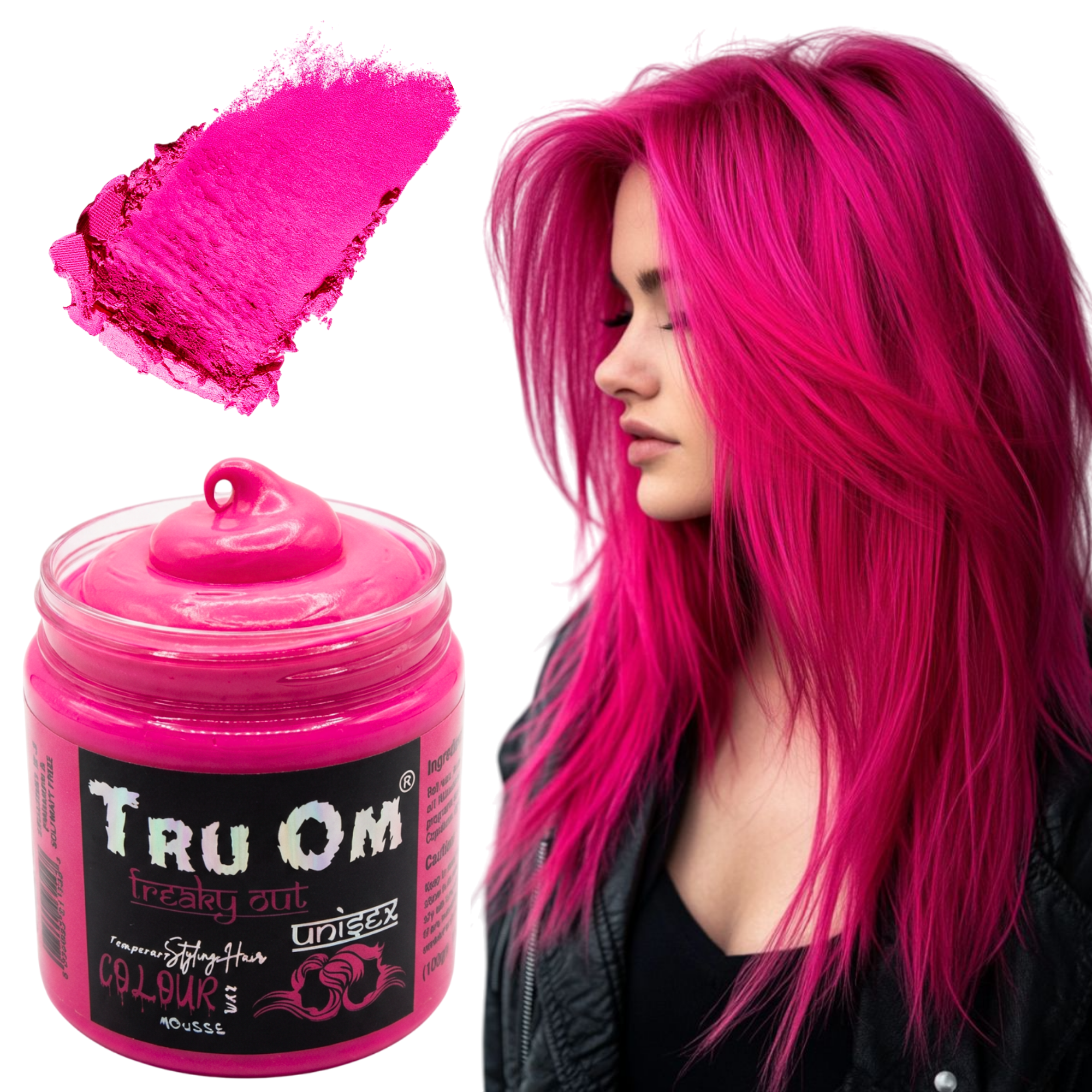 Pink Hair Coloring Wax
