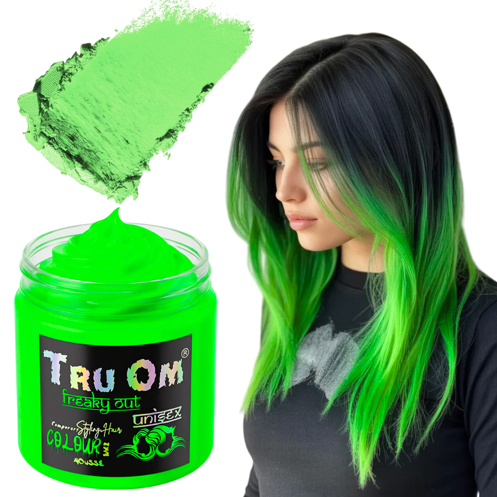Neon Green Hair Coloring Wax