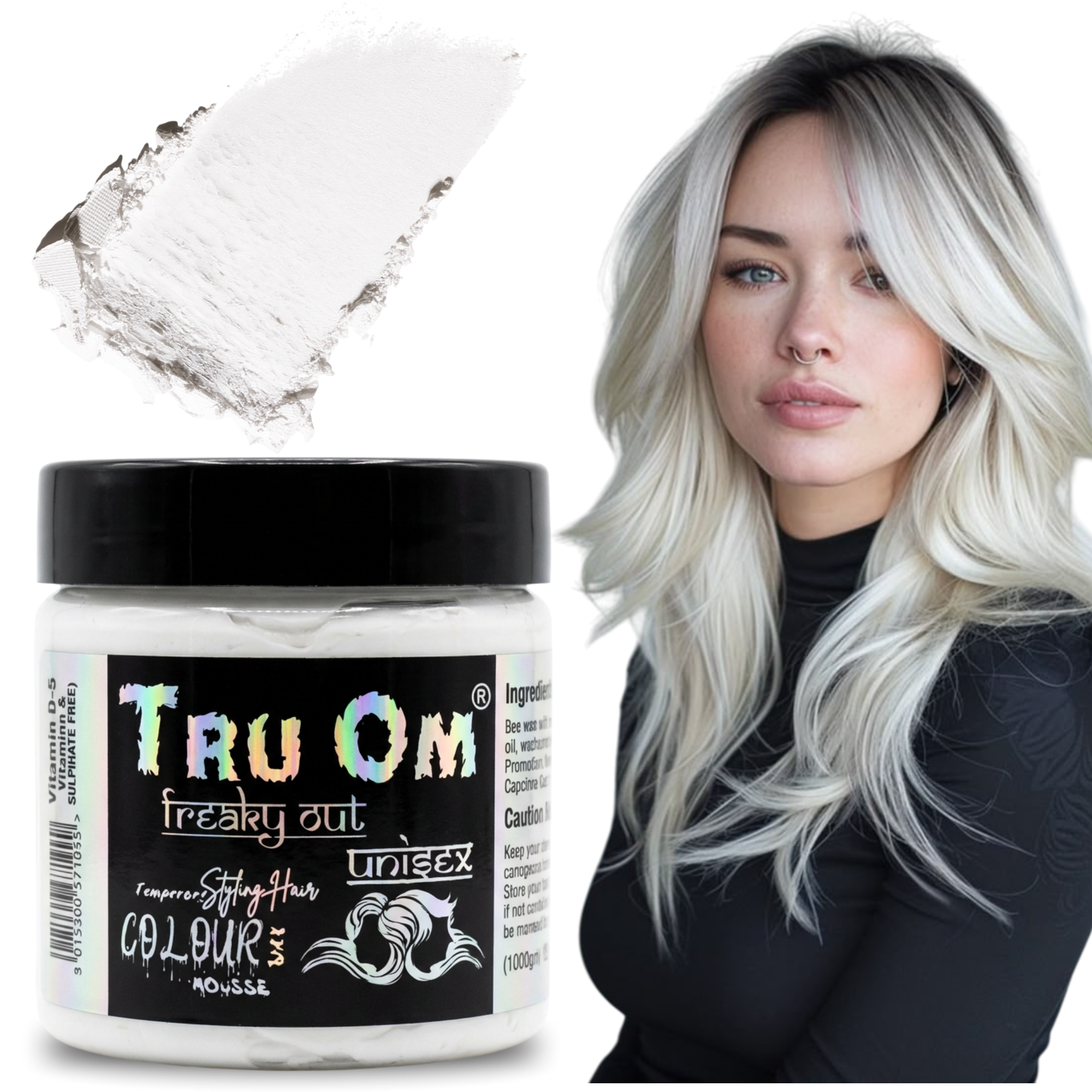 White Hair Coloring Wax