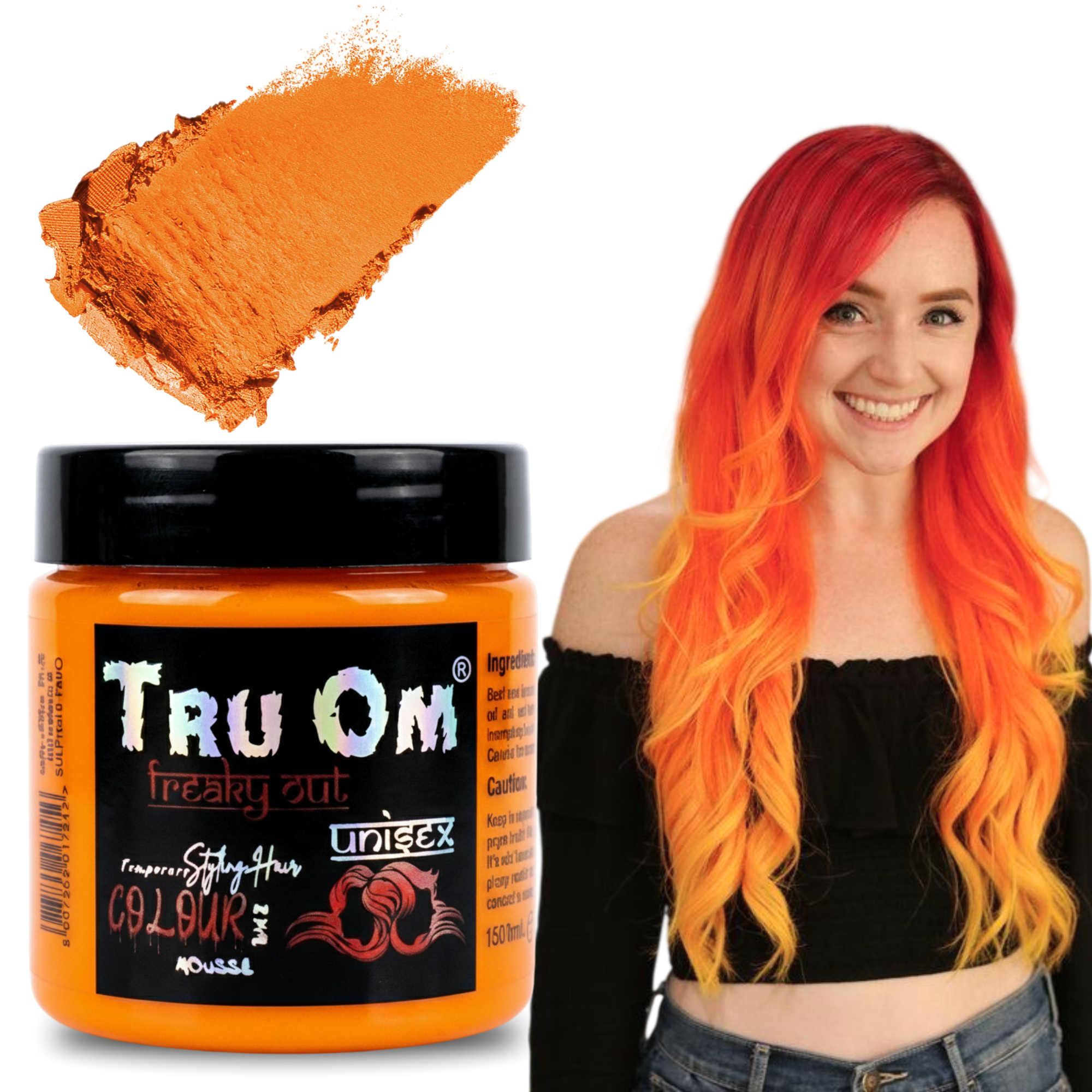Neon Orange Hair Coloring Wax