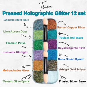 Pressed Holographic Glitter 12 Set