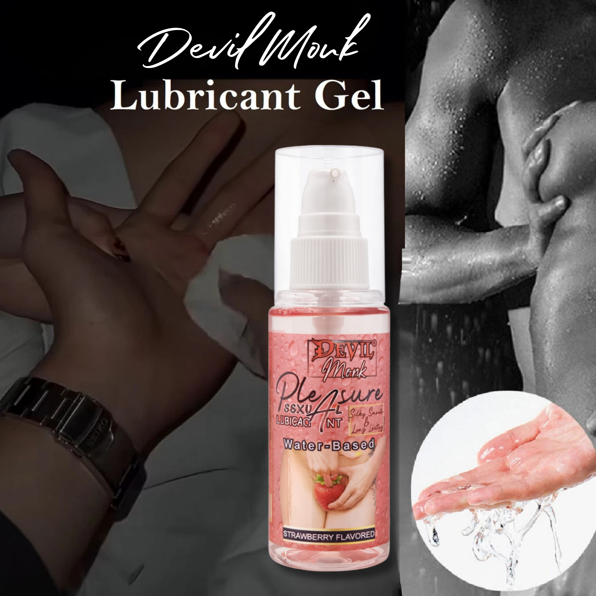 Devil Monk Strawberry Lube | Water-based Lubricant - Image 4