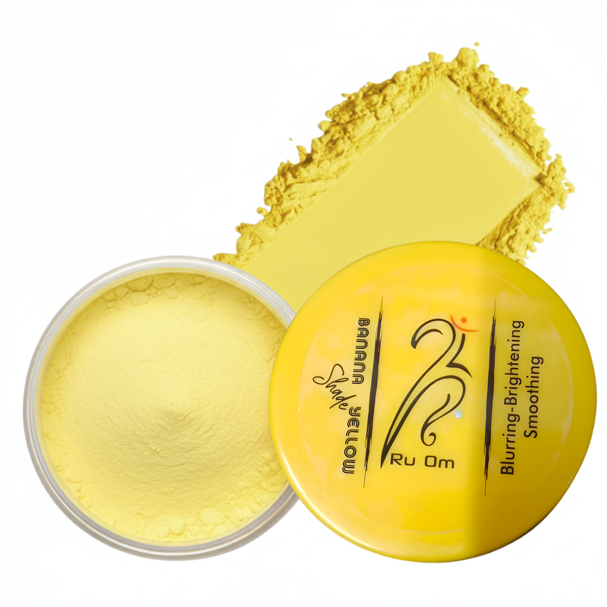 TRUOM Yellow Color Compact Powder 30g | Smooth Matte Finish & Oil Control