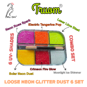 Loose Powder Neon Glitter 6 set