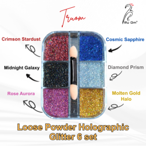 Loose Powder Holographic Glitter 6 set