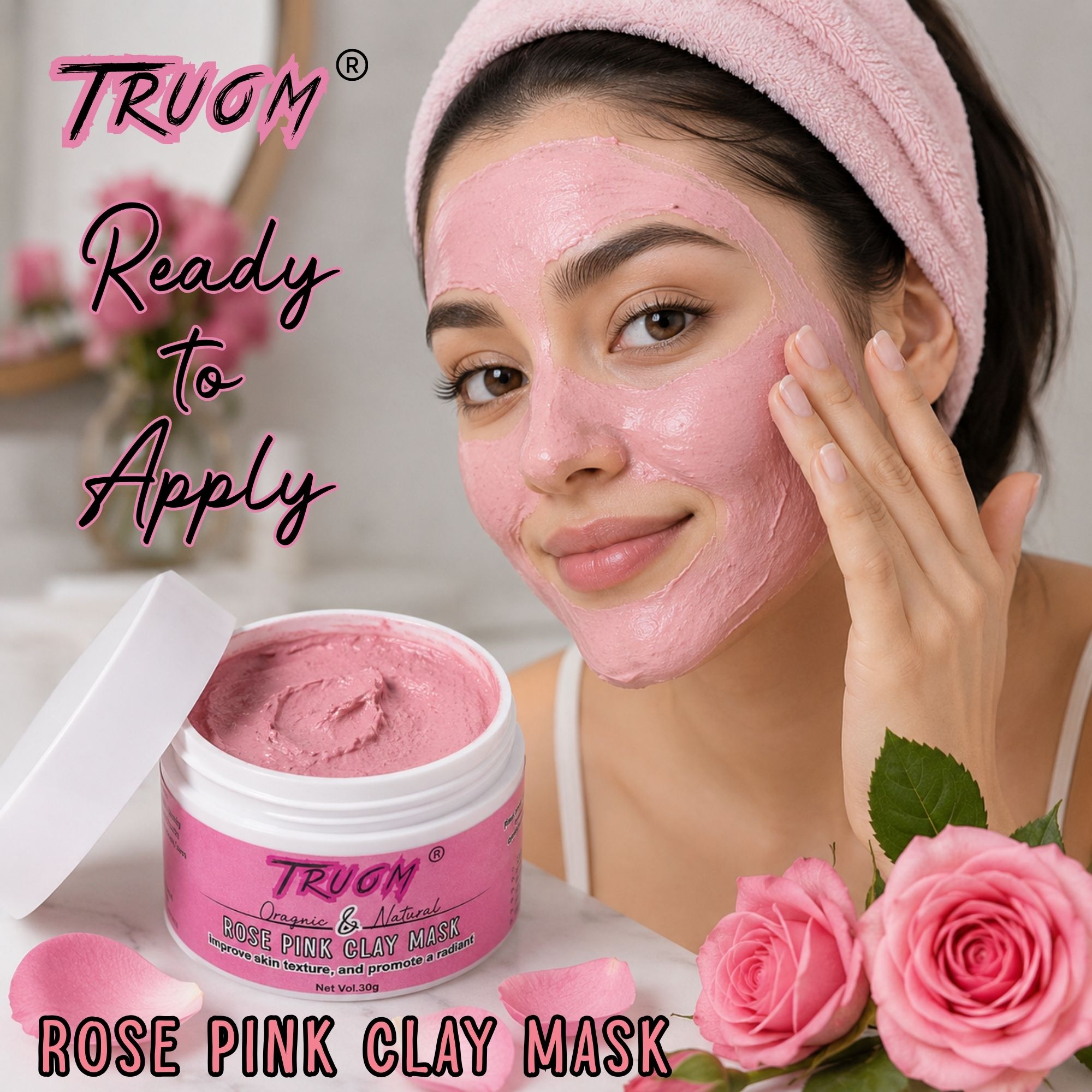 Rose Pink Clay Mask - Image 3