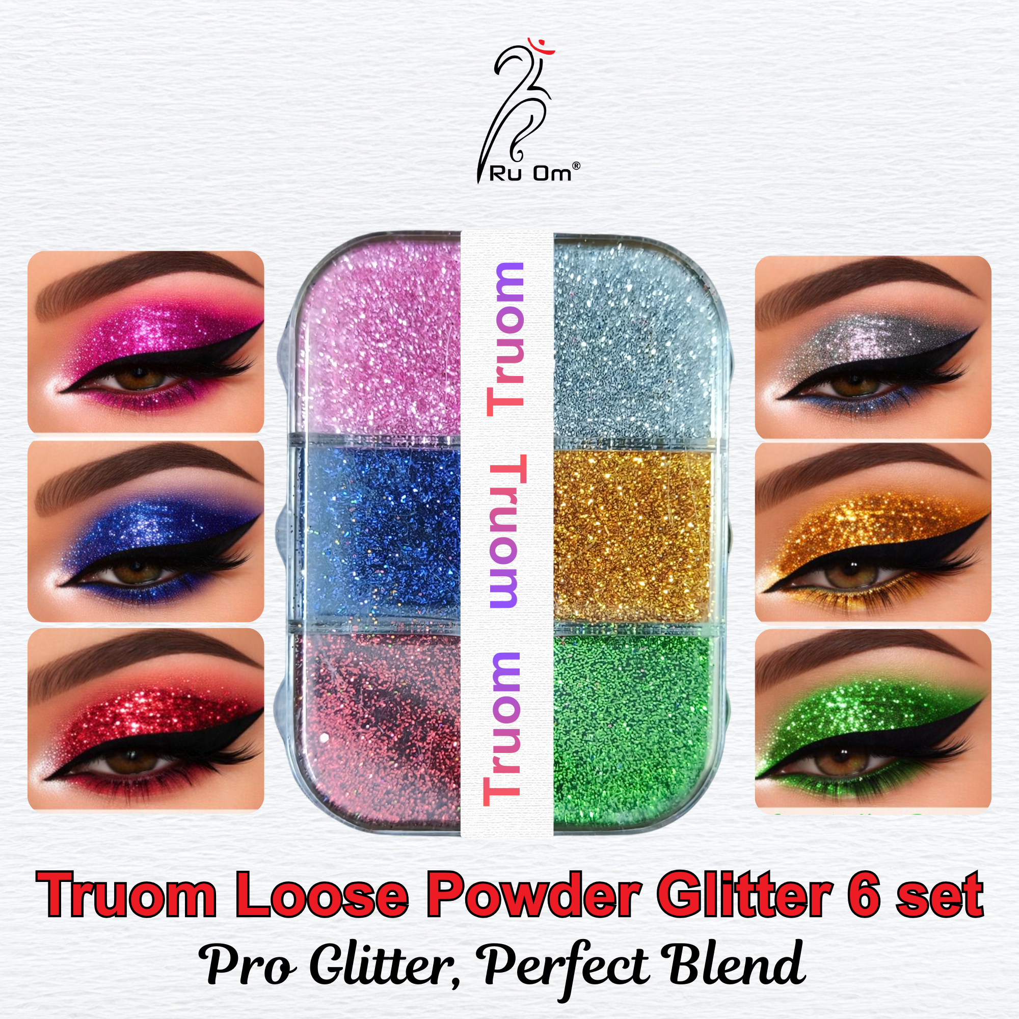 Loose Powder Glitter 6 set - Image 2