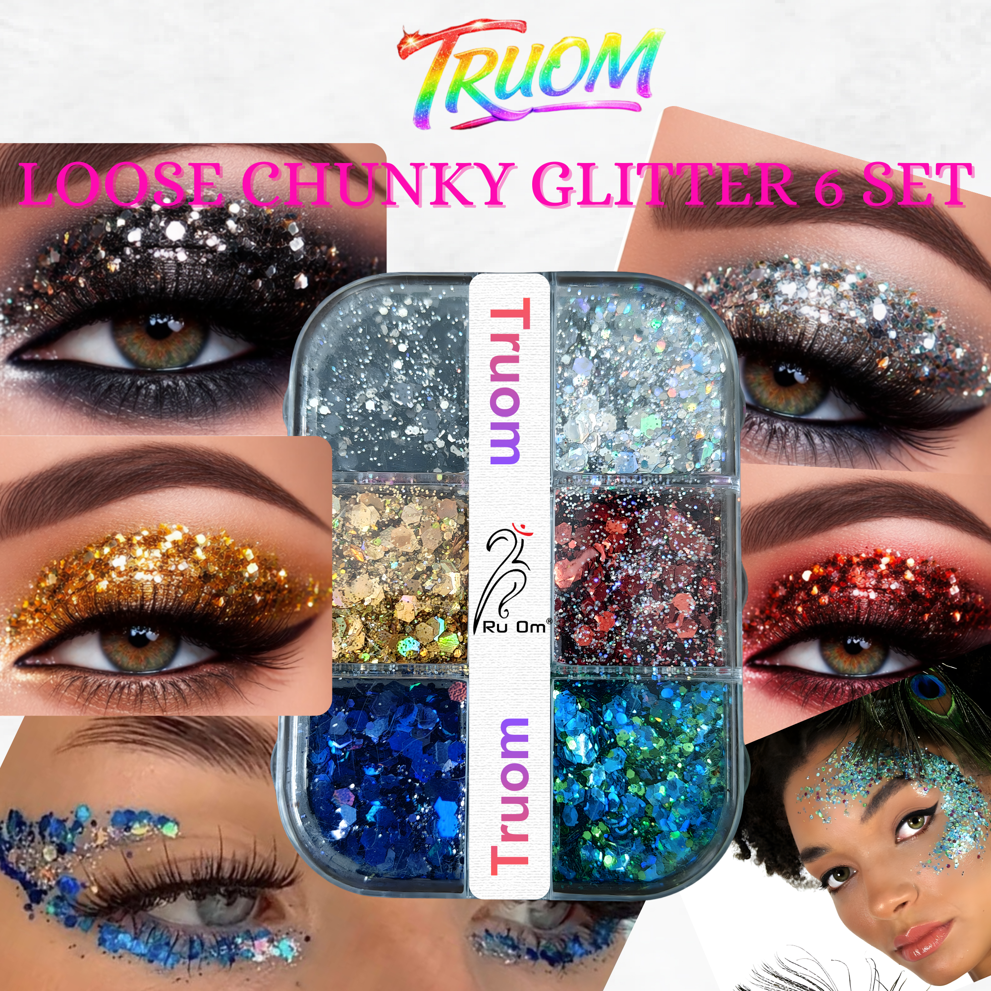 Loose Chunky Glitter 6 Set - Image 2