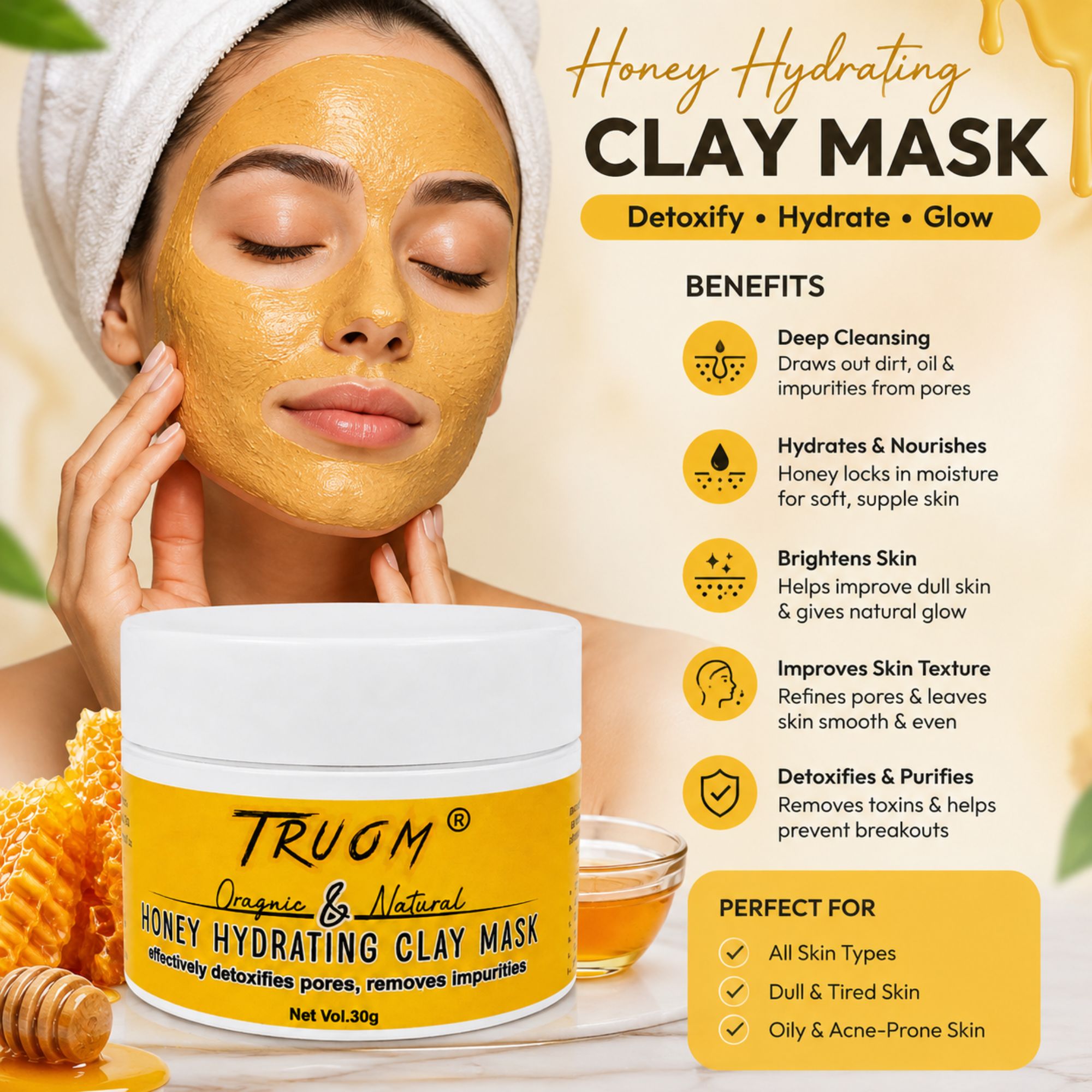 Honey Hydarting Clay Mask - Image 4