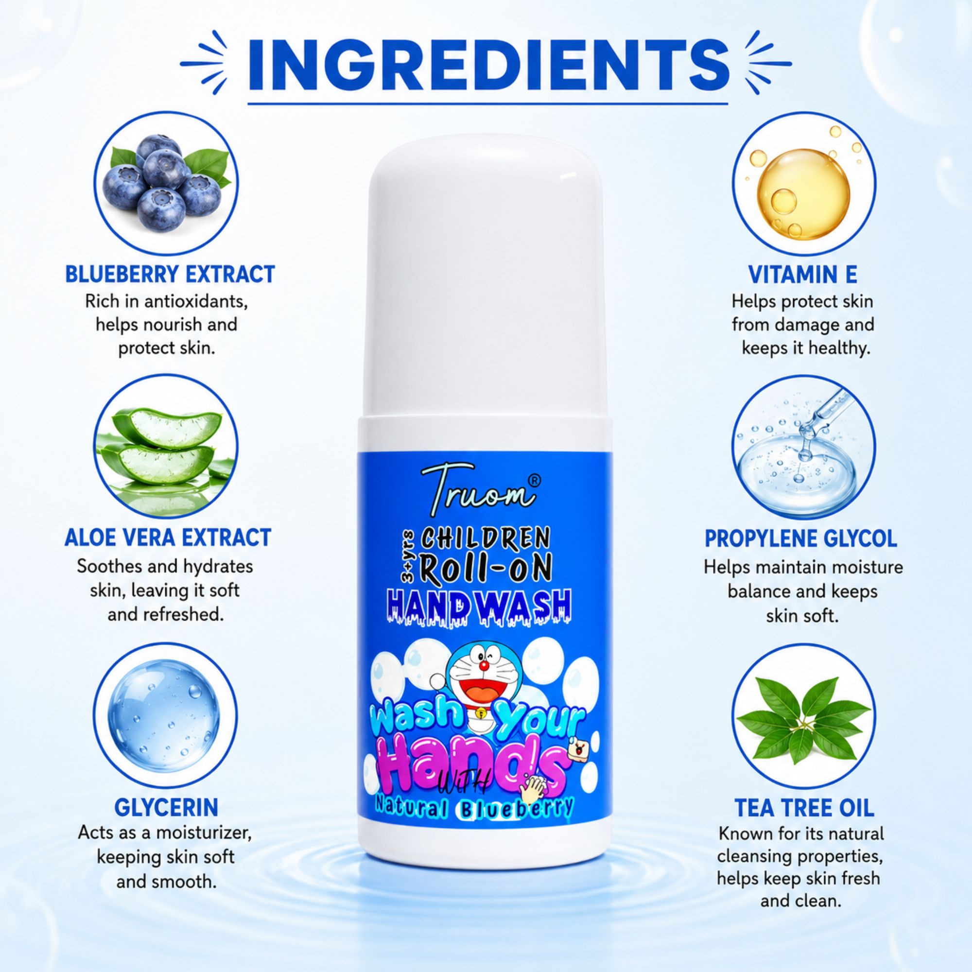 Children Roll-On Handwash Natural Blueberry - Image 5