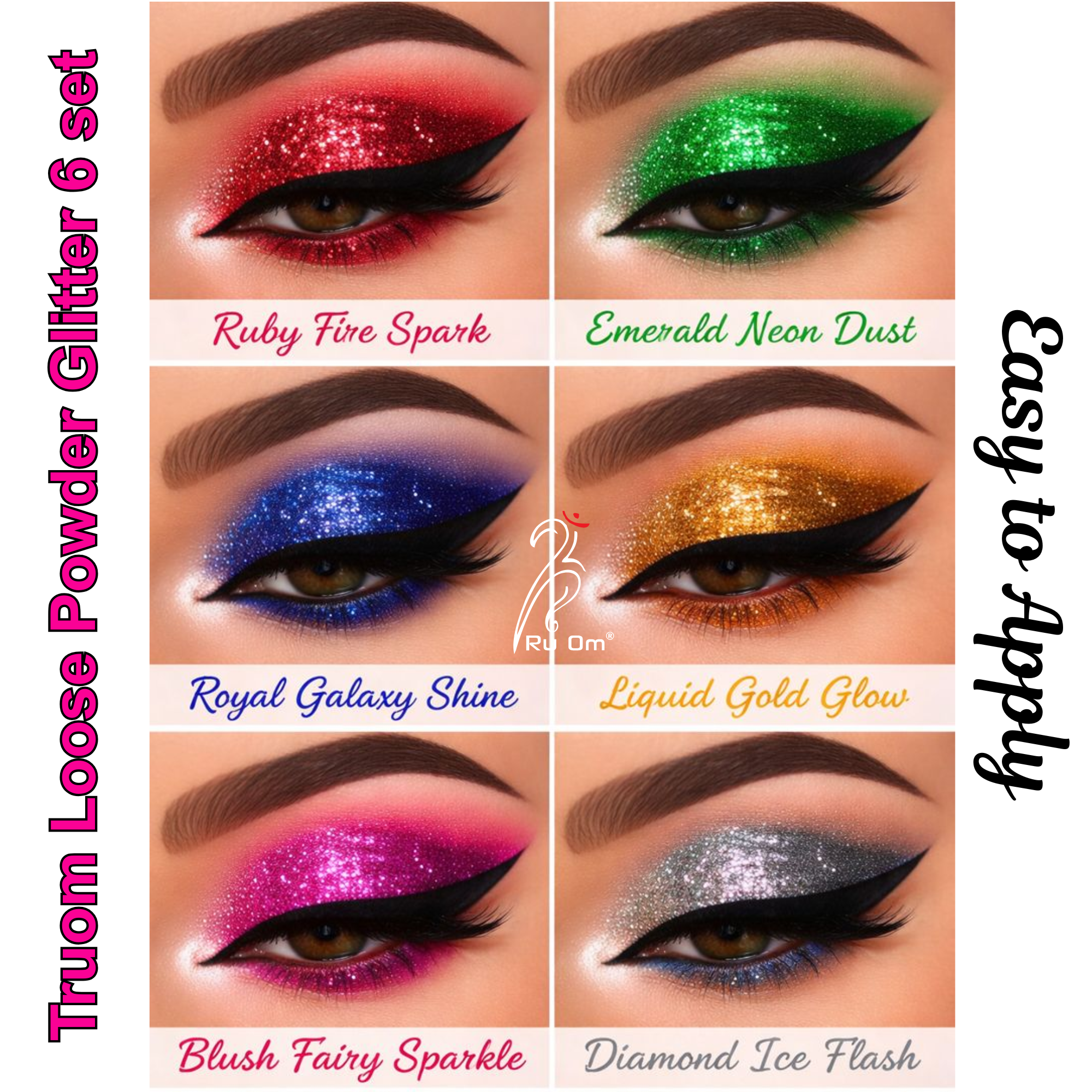 Loose Powder Glitter 6 set - Image 3