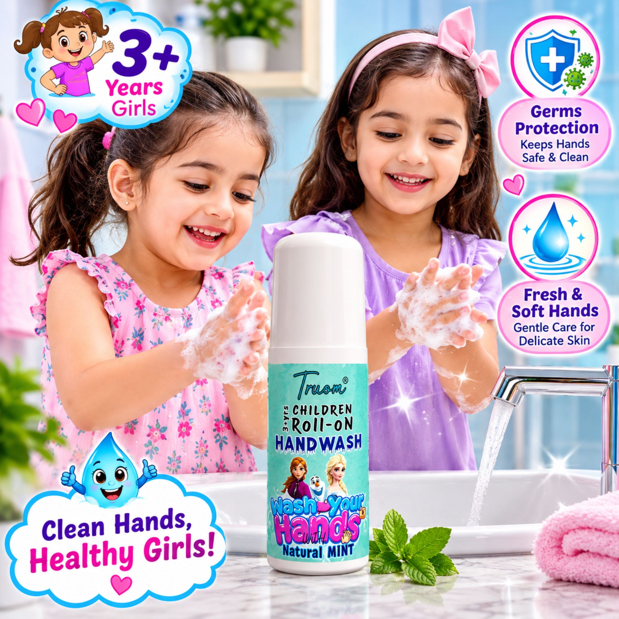 Children Roll-On Handwash Natural Mint - Image 4