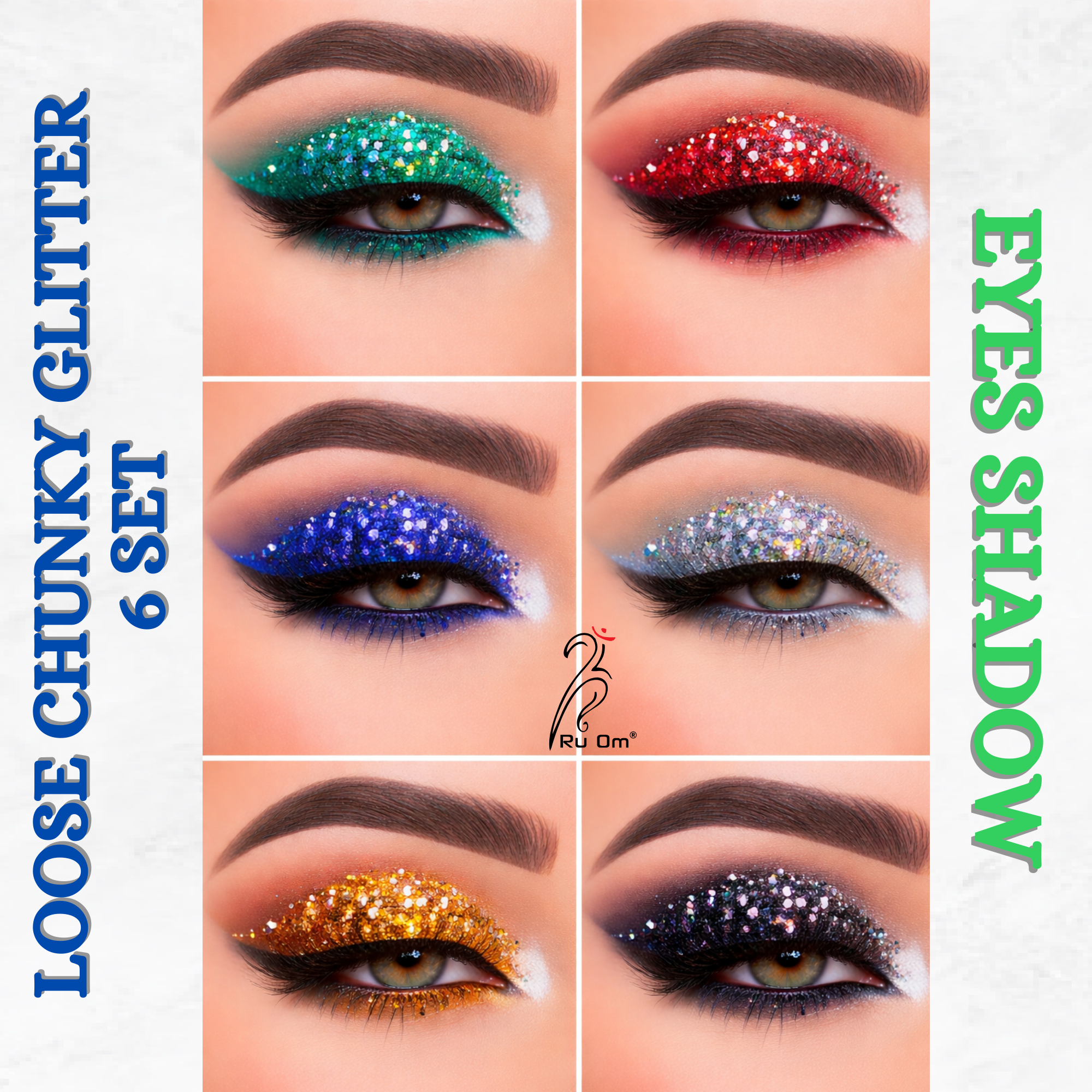 Loose Chunky Glitter 6 Set - Image 3