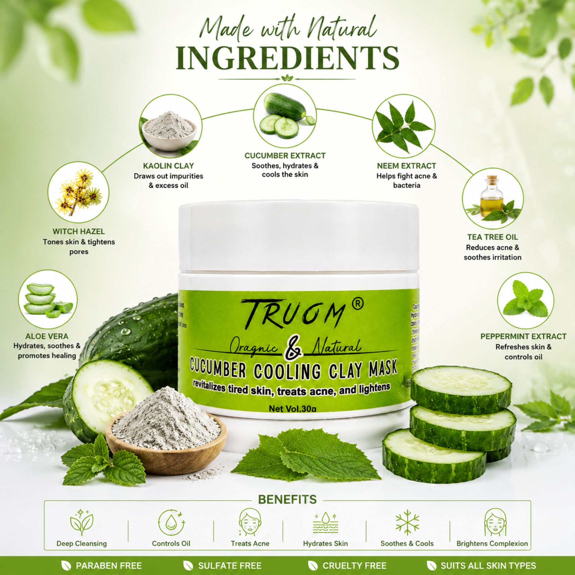 Cucumber Cooling Clay Mask - Image 5