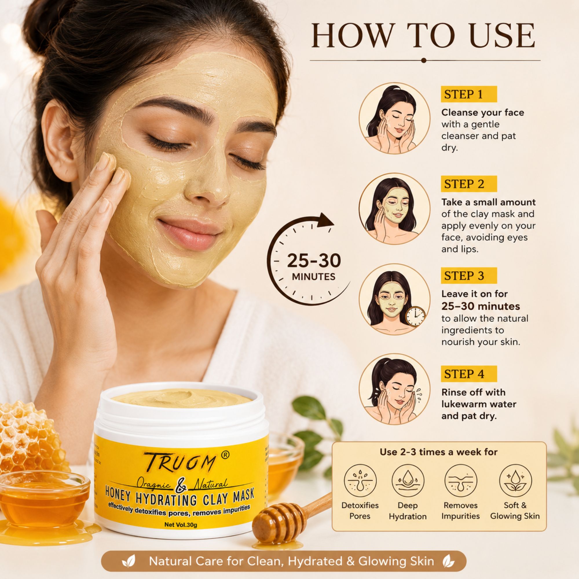 Honey Hydarting Clay Mask - Image 5