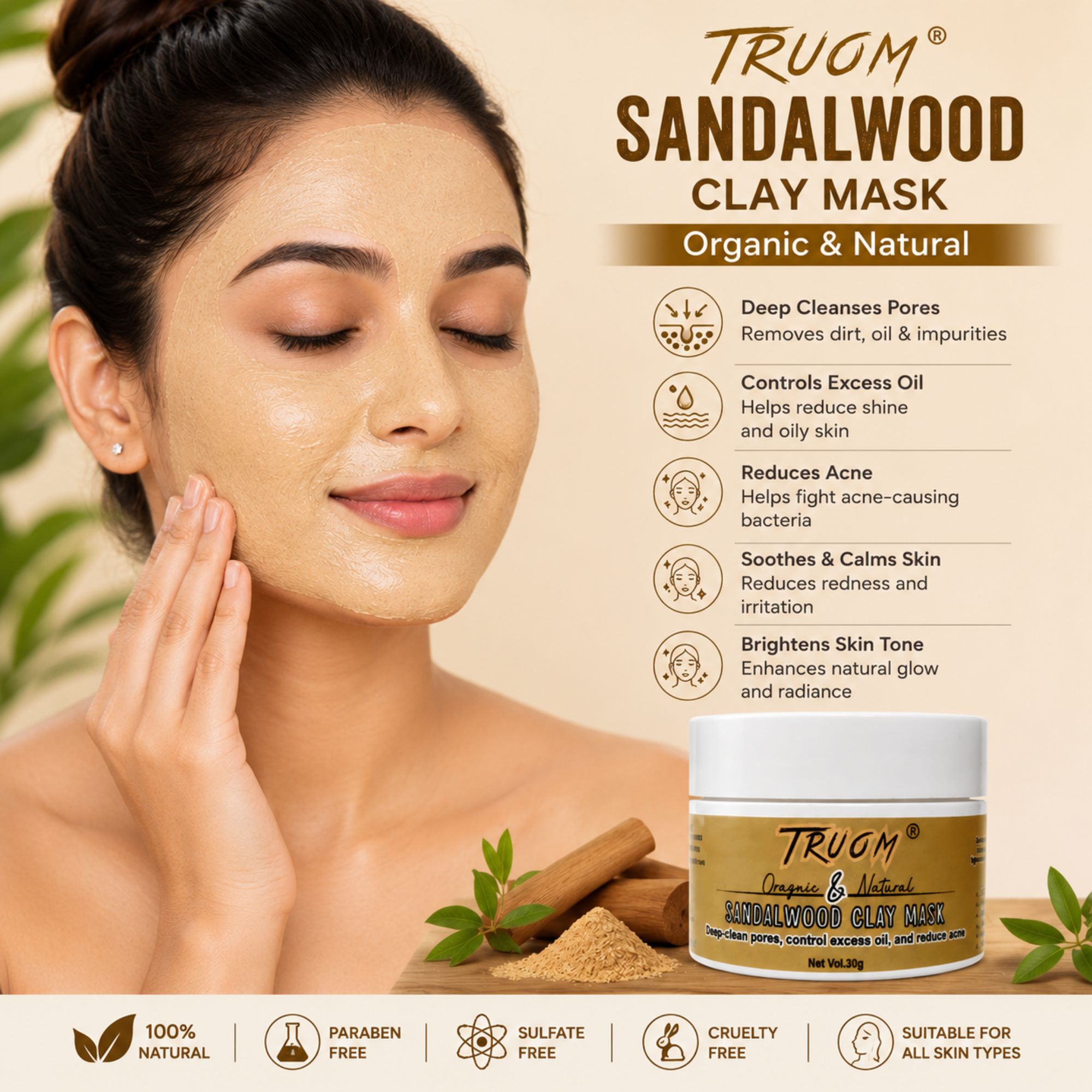 Sandalwood Clay Mask - Image 5