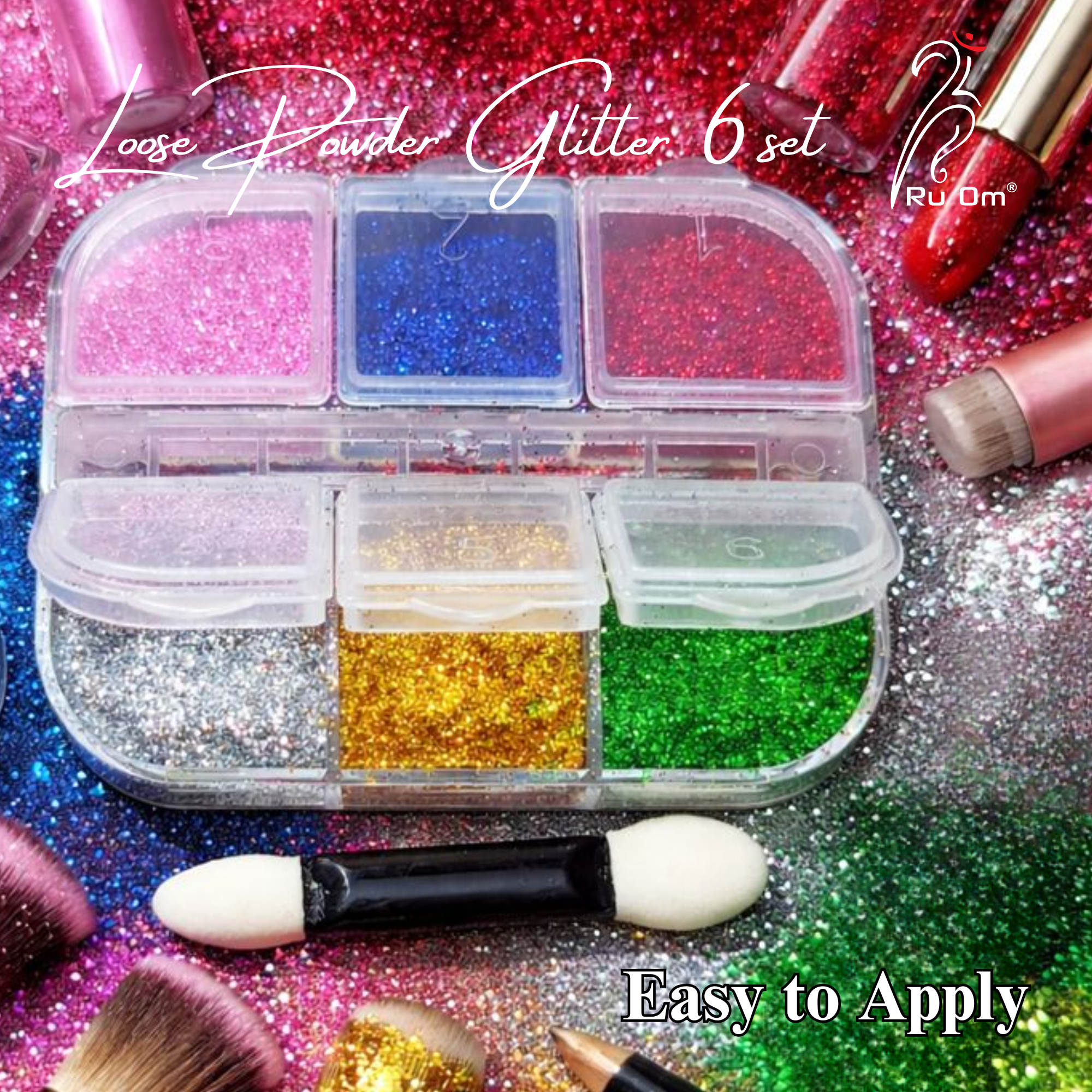 Loose Powder Glitter 6 set - Image 4