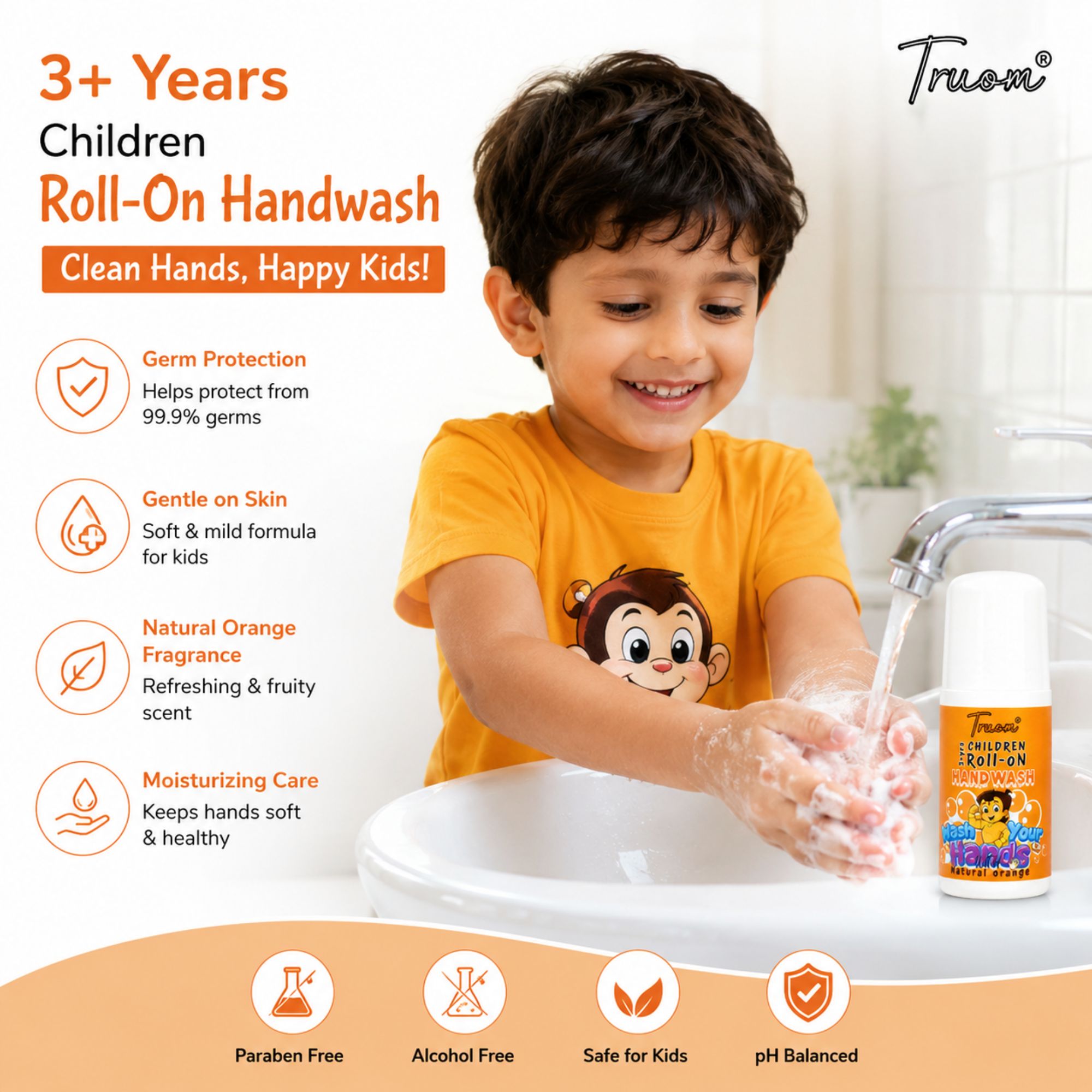 Children Roll-On Handwash Natural Orange - Image 6