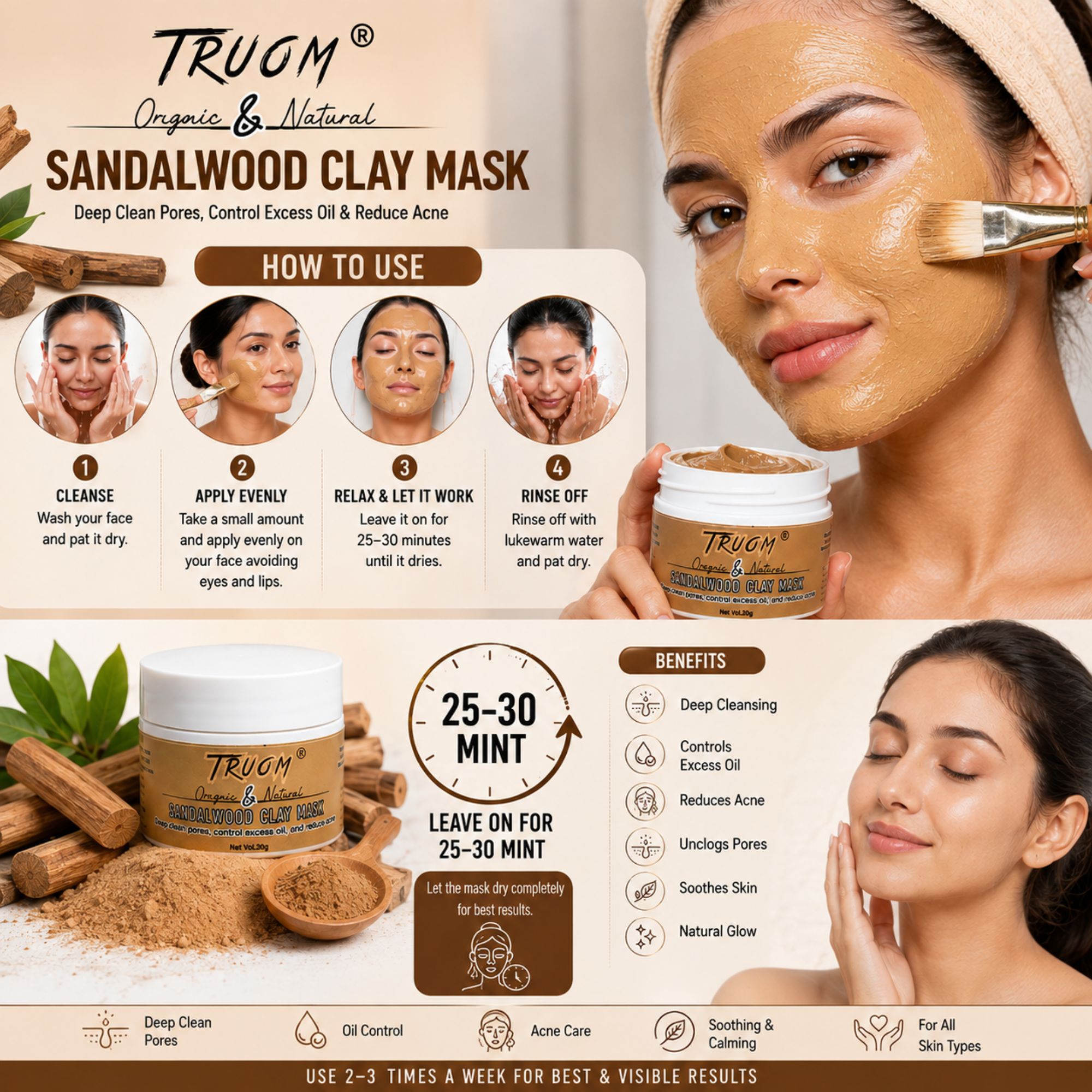 Sandalwood Clay Mask - Image 6