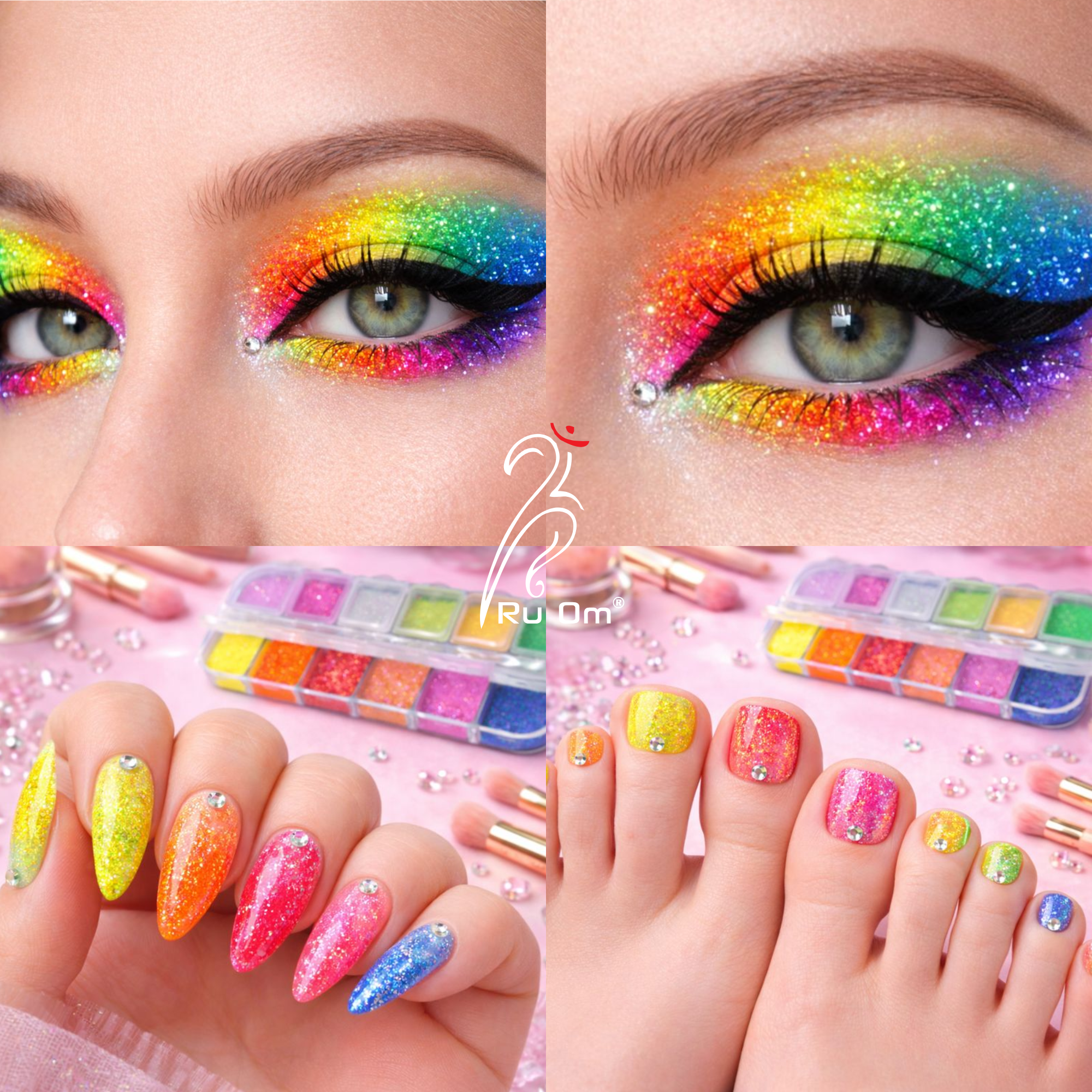 Loose Powder Neon Glitter 12 set - Image 5