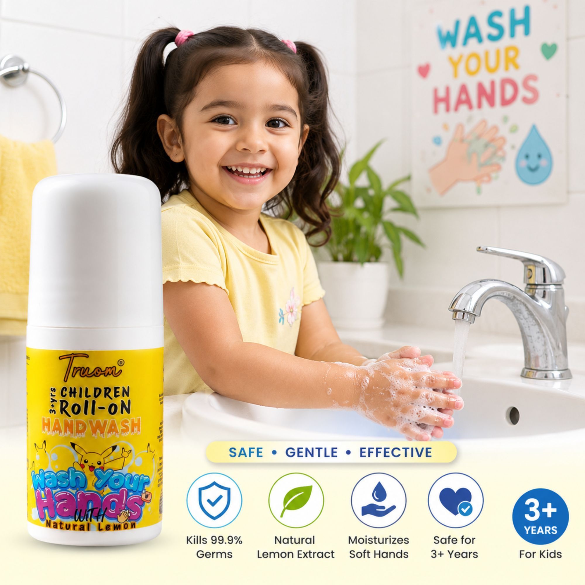 Children Roll-On Handwash Natural Lemon - Image 5