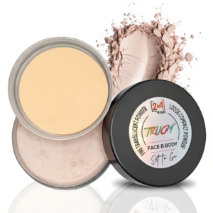 TRUOM Bold Babe – Nude Beige 2-in-1 Compact Powder | Smooth Finish & Oil Control