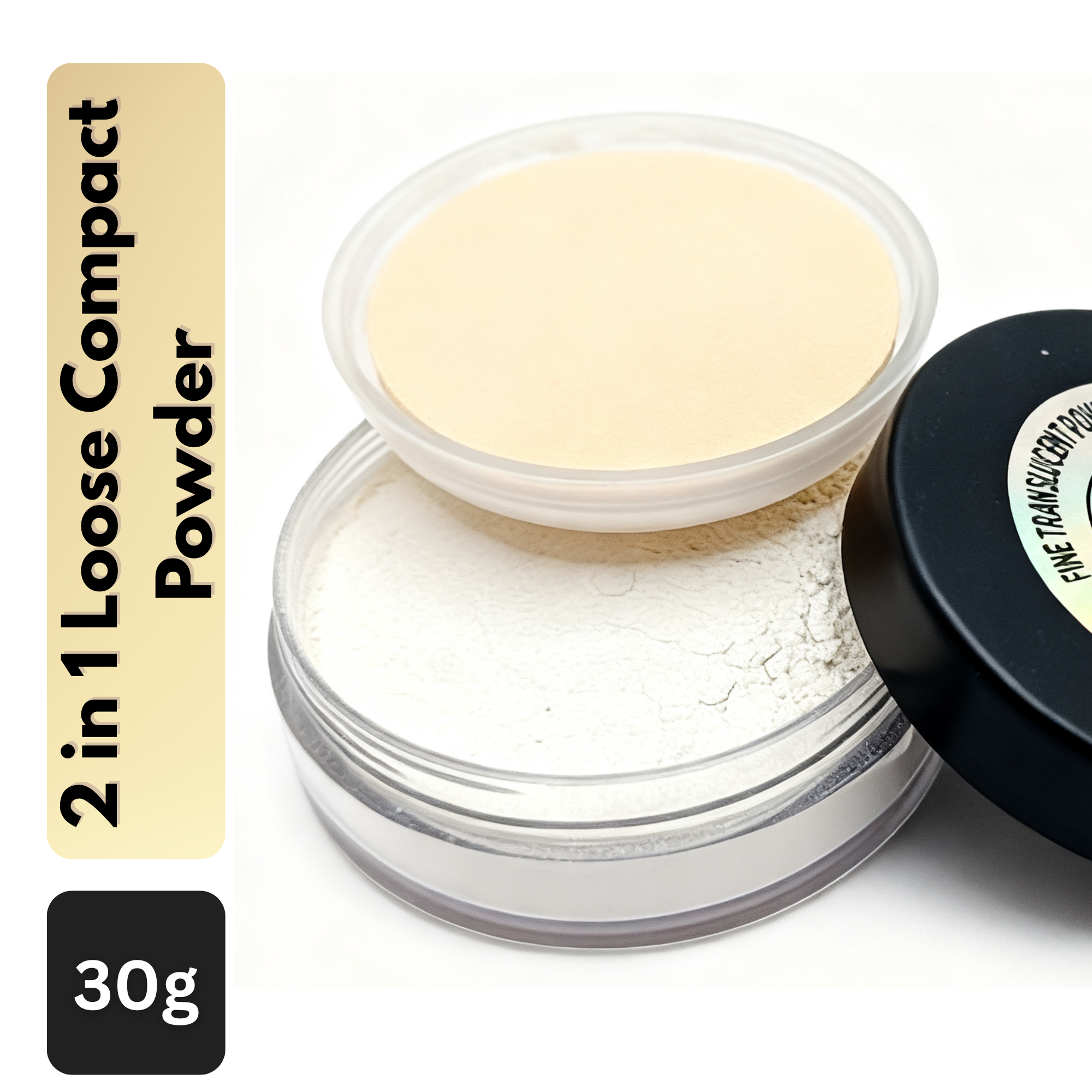 TRUOM Glame Glace โ Off White Face Powder | Smooth Matte Finish & Oil Control - Image 2