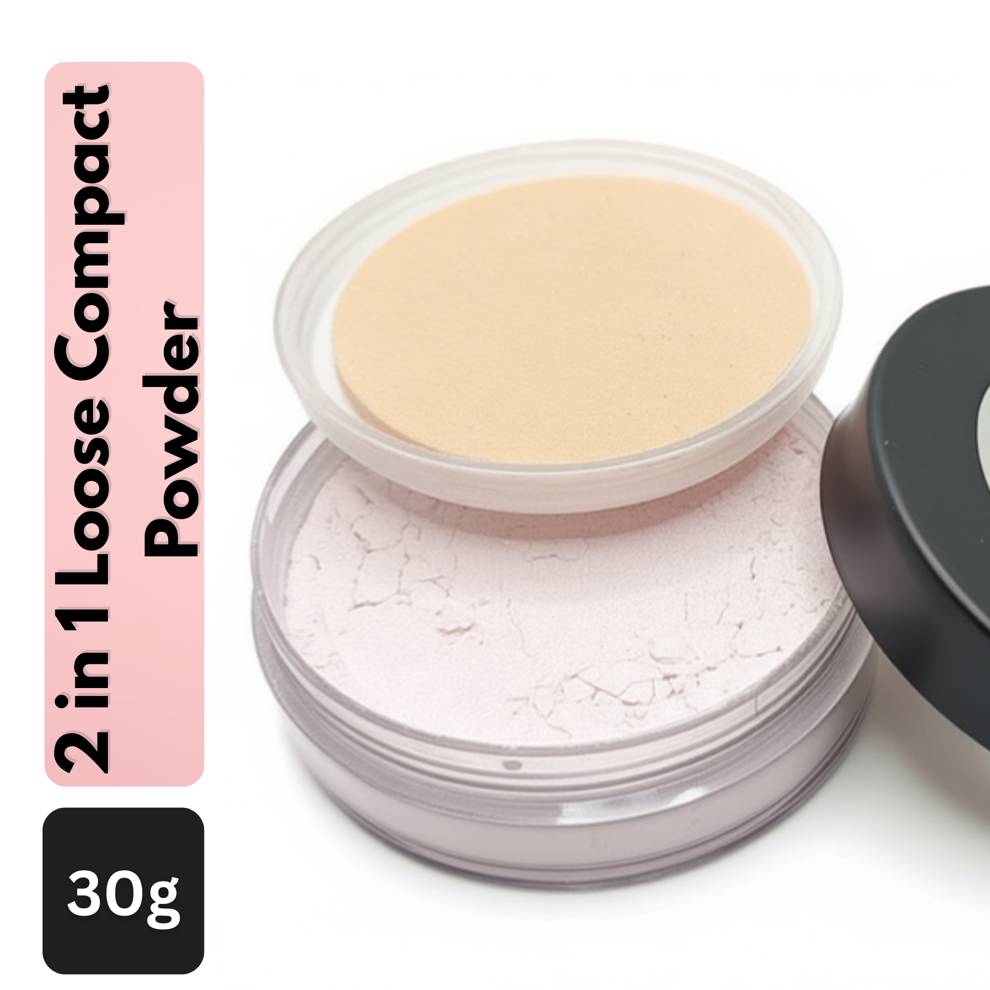 TRUOM Pretty Pinky Light Pink Face Powder โ Matte Finish Makeup Powder - Image 2