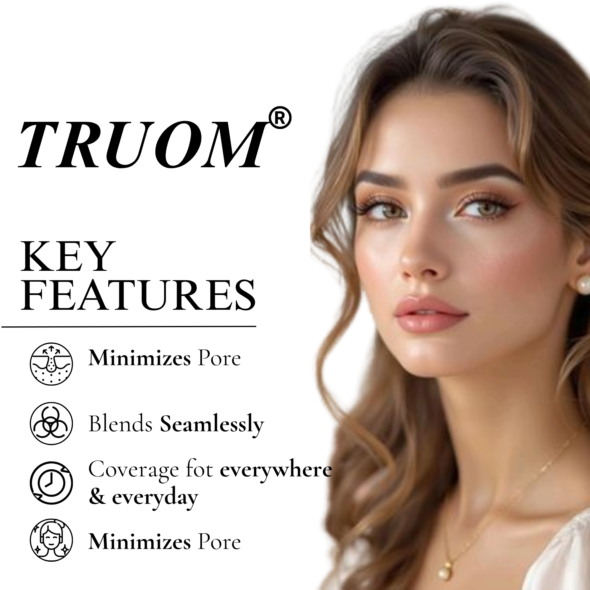 TRUOM Mint Natural Cool HD Compact Powder | Smooth Finish & Oil Control - Image 5