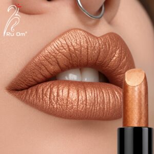 TRUOM Metallic Lipstick – Copper | Long-Lasting Metallic Finish Lip Color