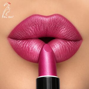 TRUOM Metallic Lipstick – Fuchsia | Long-Lasting Metallic Finish Lip Color