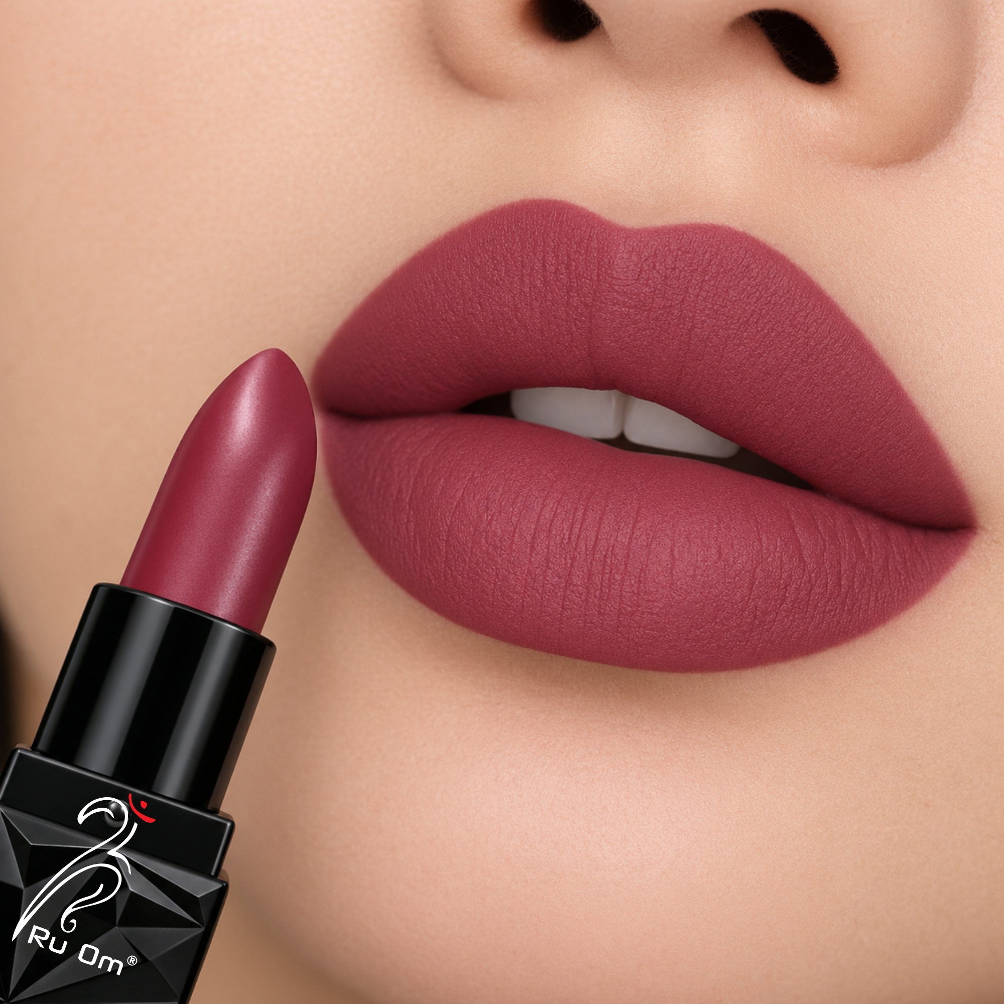 TRUOM Matte Lipstick โ Ruby Red | Long-Lasting Matte Finish Lip Color - Image 3
