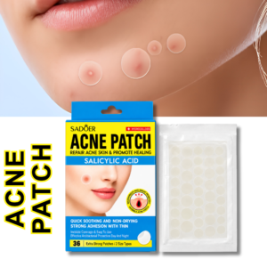 SADOER Salicylic Acid Acne Patch – Hydrocolloid Pimple Patches, 36 Patches, 2 Sizes