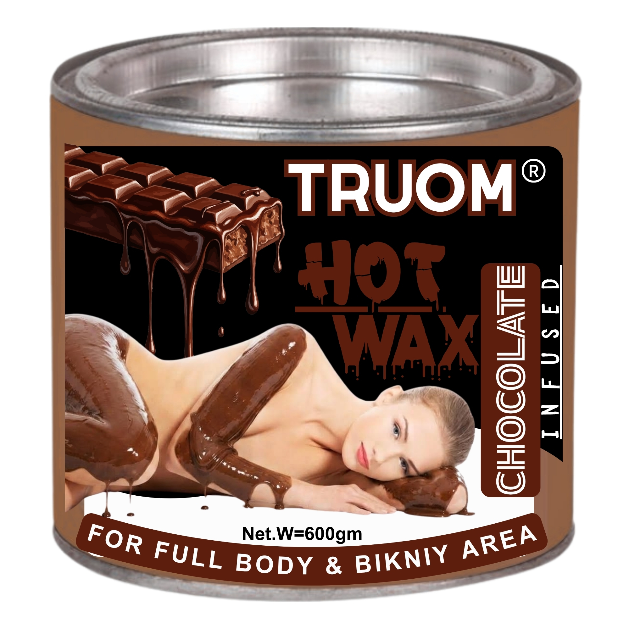 TRUOM Chocolate Wax 600g | Professional Hair Removal Wax for Smooth & Clean Skin - Image 2