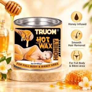 TRUOM Honey Wax 600g | Professional Hair Removal Wax for Smooth & Clean Skin